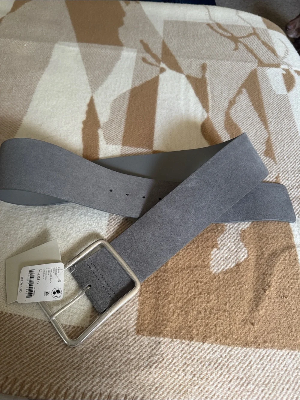 Free People Suede Hex Hip Belt